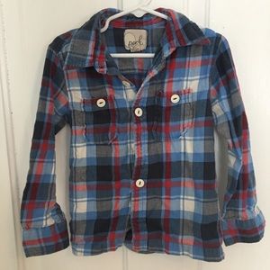 Peek kids sz 4-5 Like new! Button up shirt